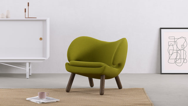 Pelican - Pelican Lounge Chair, Green Wool