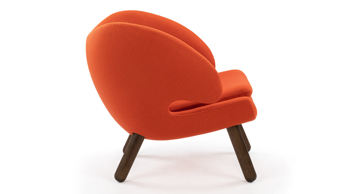 Pelican - Pelican Lounge Chair, Orange Wool