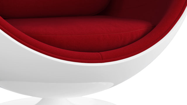 Ball - Ball Chair, Bold Red Wool
