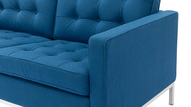 Florence Sofa - Florence Two Seater Sofa, Indigo Blue Wool