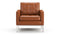 Florence - Florence Lounge Chair, Tan Premium Leather