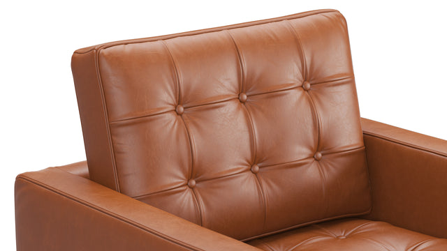 Florence Chair - Florence Lounge Chair, Tan Premium Leather