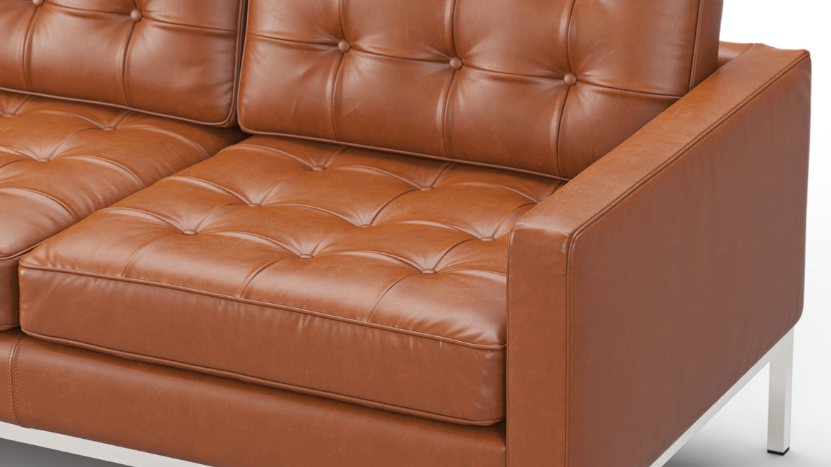 Florence Sofa - Florence Three Seater, Tan Premium Leather