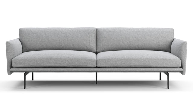 Toriko - Toriko Three Seater Sofa, Light Gray Wool
