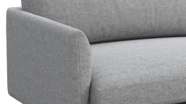 Toriko Sofa - Toriko Three Seater Sofa, Light Gray Wool