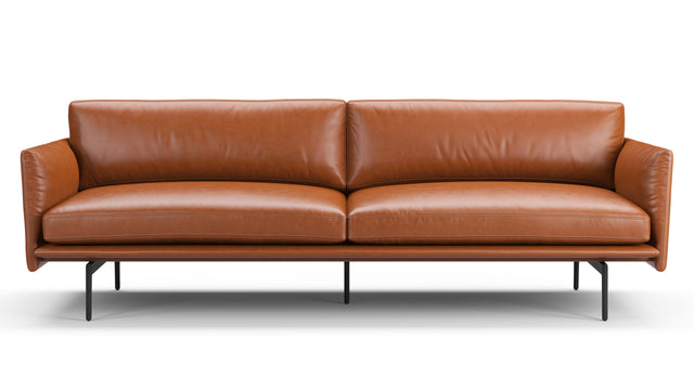 Toriko Sofa - Toriko Three Seater Sofa, Tan Premium Leather