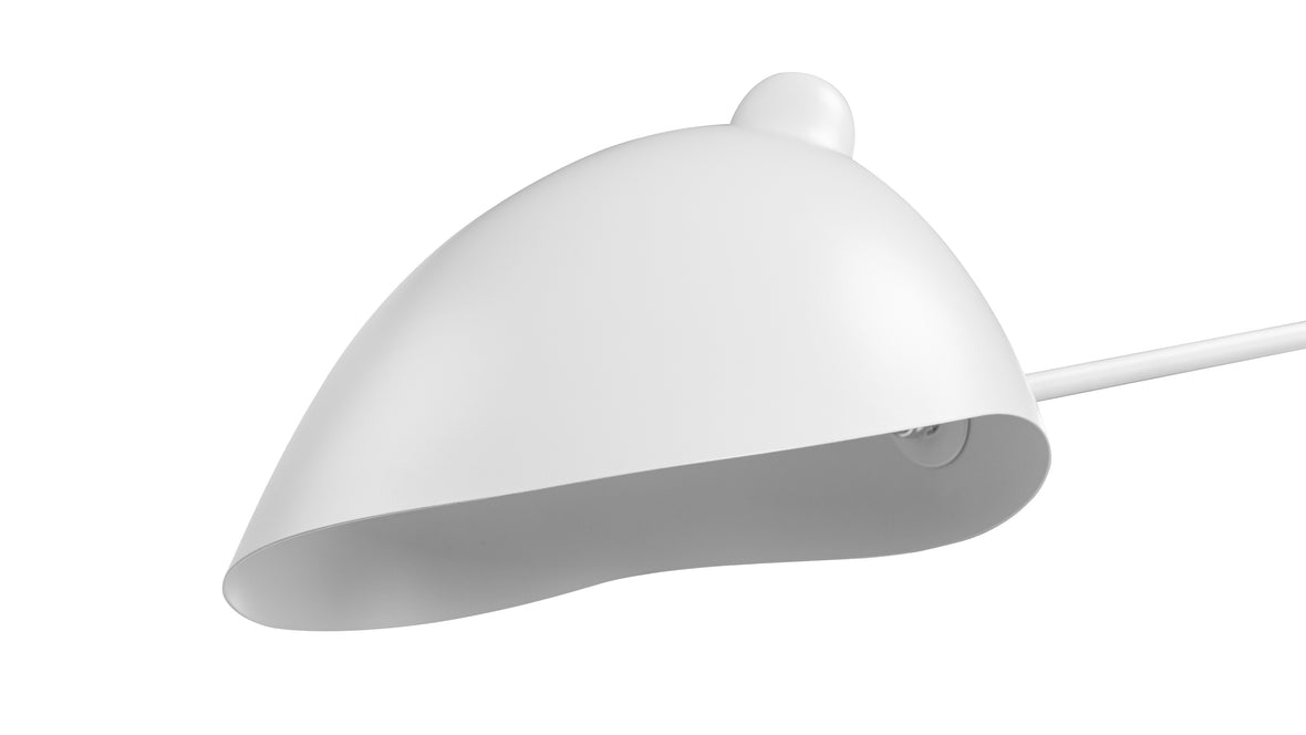 Mouille Ceiling - Mouille Ceiling Light, Three Arms, White, W98 in