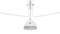 Mouille Ceiling - Mouille Ceiling Lamp 3 Arms, White, W98 in