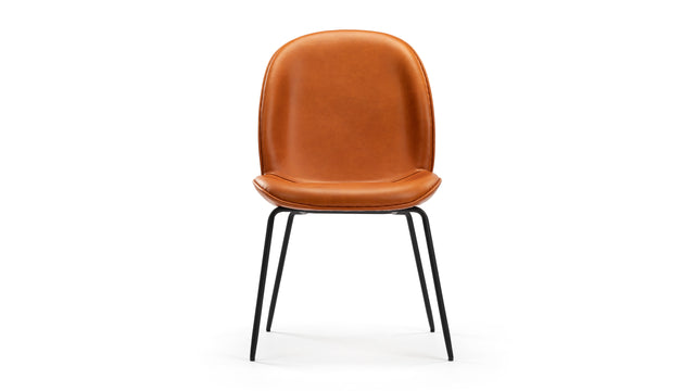 Bille - Bille Side Chair, Caramel Premium Leather