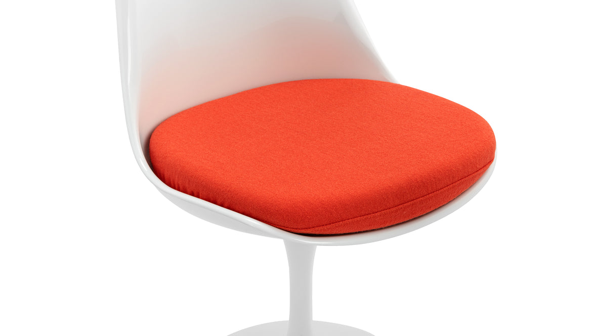 Tulip Style Chair - Tulip Style Side Chair, Valencia Orange Wool