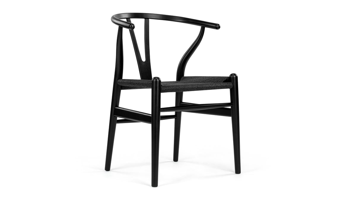 Wish - Wish Chair, Black with Black Seat
