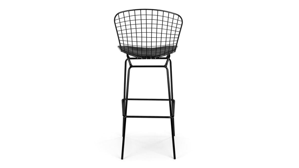 Bertie Chair - Bertie Bar Stool, Black Frame