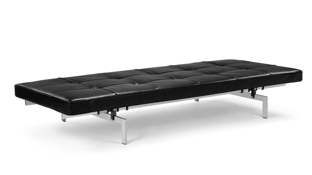 PK80 Style - PK80 Style Daybed, Black Premium Leather