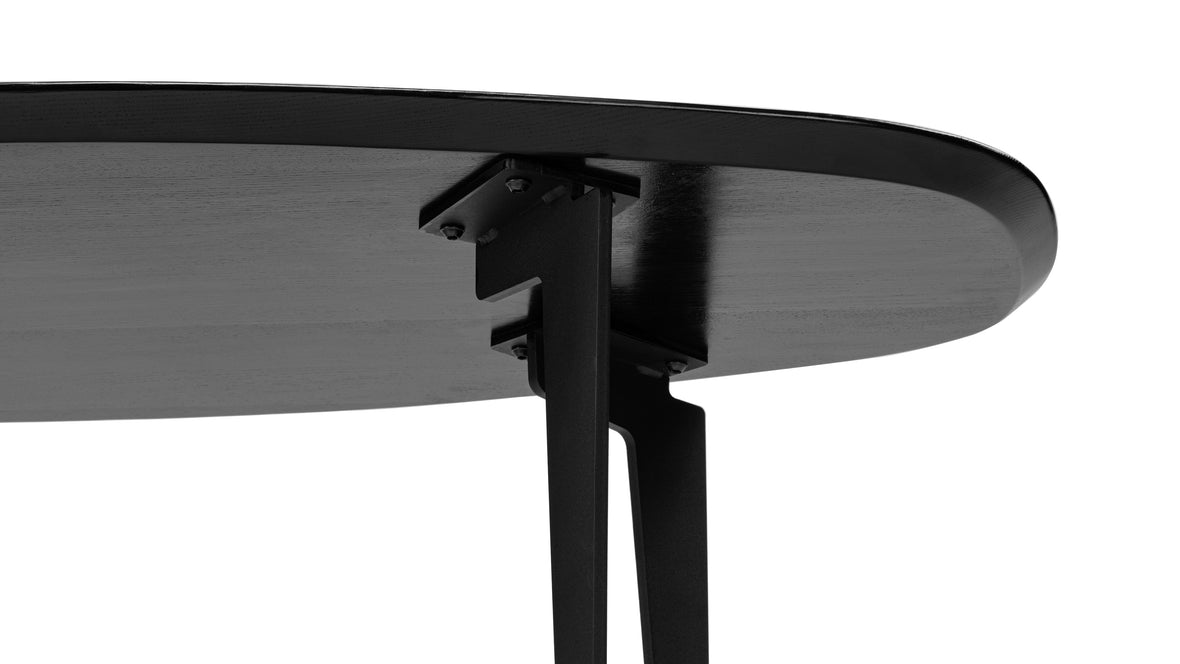 Join Style Coffee Table - Join Style Oval Coffee Table, Black, Large