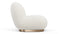 Palais - Palais Lounge Chair, White Boucle
