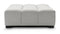 Tufted - Tufted Ottoman, Light Gray Wool