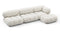 Belia Sectional - Belia Sectional, Right Chaise, White Boucle