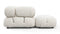 Belia Sectional - Belia Sectional, Left Chaise, White Boucle