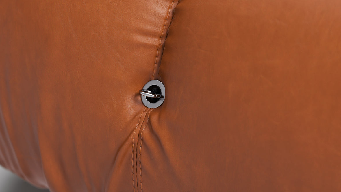 Belia Ottoman - Belia Ottoman, Tan Premium Leather