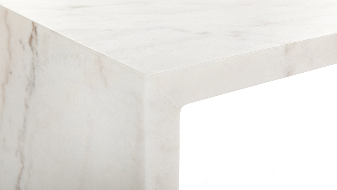 Ares - Ares Coffee Table, Rectangular, White Marble