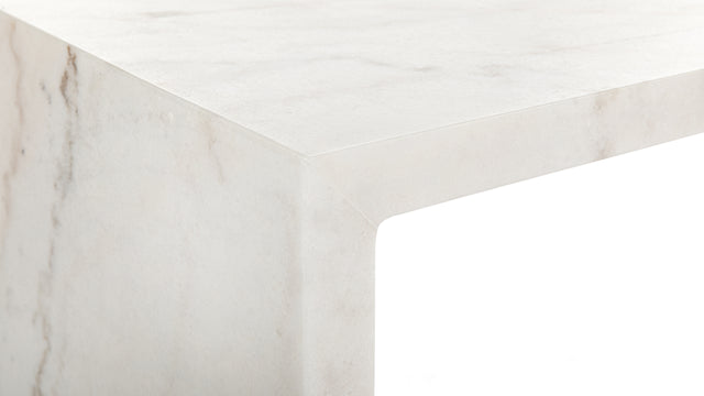 Ares - Ares Coffee Table, Rectangular, White Marble