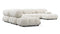 Belia Sectional - Belia Large Sectional, Right Corner, White Boucle