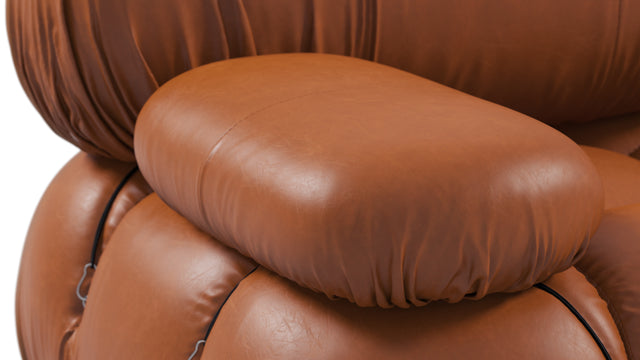 Belia - Belia Large Sectional, Right Corner, Tan Premium Leather