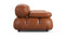 Belia - Belia Two Seater Sofa, Tan Premium Leather