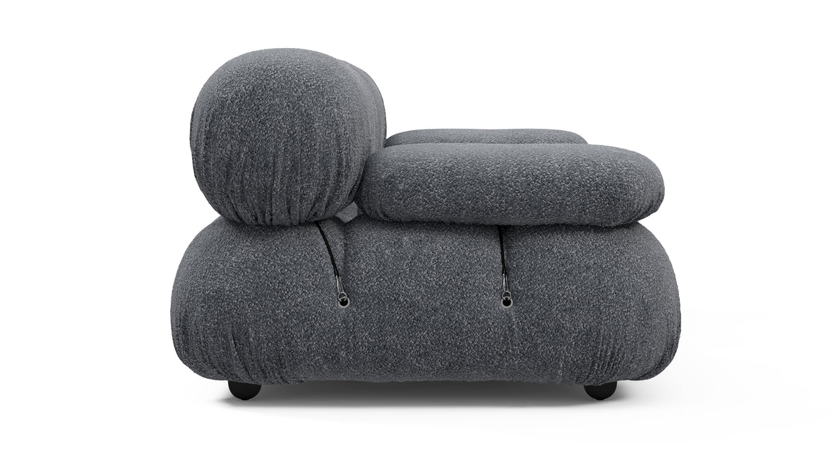 Belia - Belia Two Seater Sofa, Gray Boucle