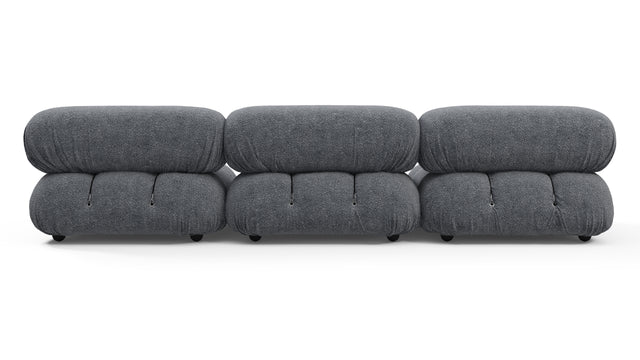 Belia - Belia Three Seater Sofa, Gray Boucle