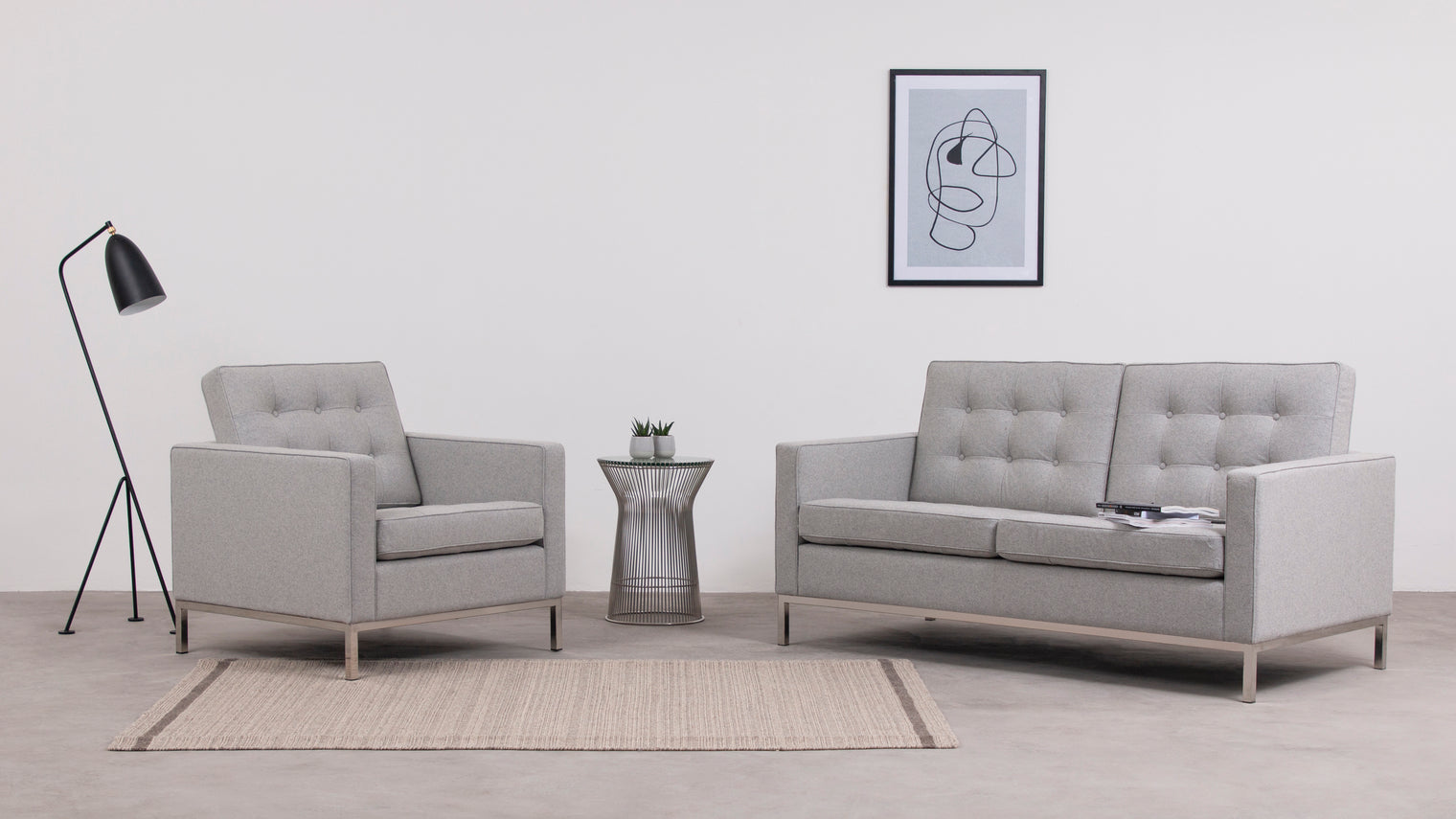 Style, meet comfort|Who says comfort and style can’t coexist beautifully? This Florence Two-Seater Sofa offers both in a retro shape that has all the modern bells and whistles.
