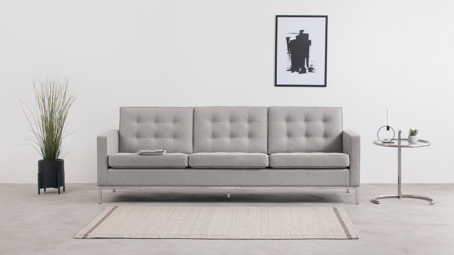 Effortless elegance|Sleek, sophisticated and stylish enough to elevate any space it graces, our Florence Three-Seater Sofa adds elegance and charm to the style-conscious home or business.

