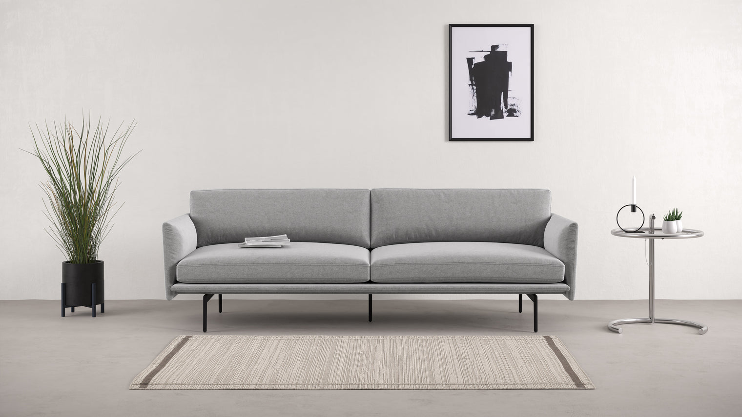 It Lives Up to the Name|With clean lines inspired by architecture and inwardly curved armrests that offer understated elegance, the Toriko Three-Person Sofa is named for obvious reasons. Its distinct silhouette is simple, sophisticated, and certain to elevate its surroundings.
