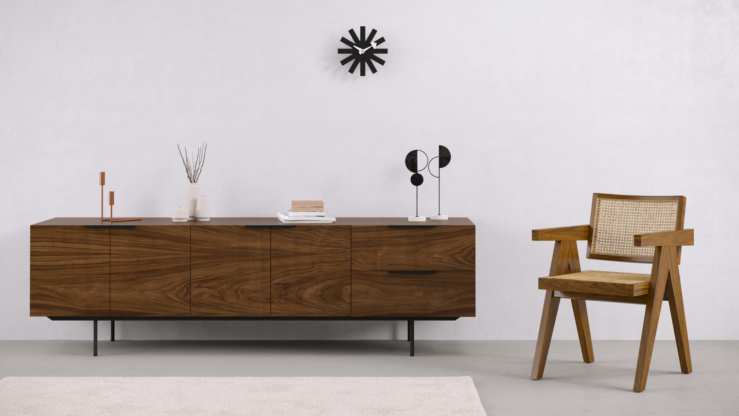 Ahead of its Time | Flaunting a mesmerizing appearance that balances minimalist and mid-century modern styles, the Asterisk Clock is sure to catch eyes and turn heads no matter where it’s featured. Kitchens, bedrooms, and living rooms are all great options for this wall clock.
