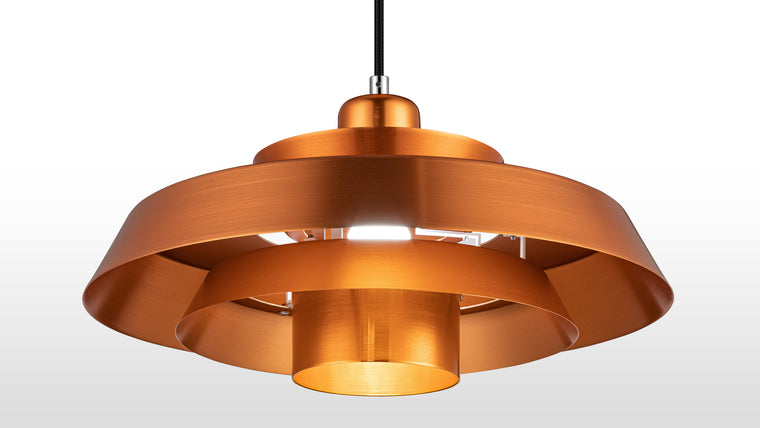 More Brilliance | Feature a single pendant or consider combining a duo or trio for a truly unique lighting look. It’s the ideal lighting fixture for your kitchen, powder room, breakfast nook, and more. 

