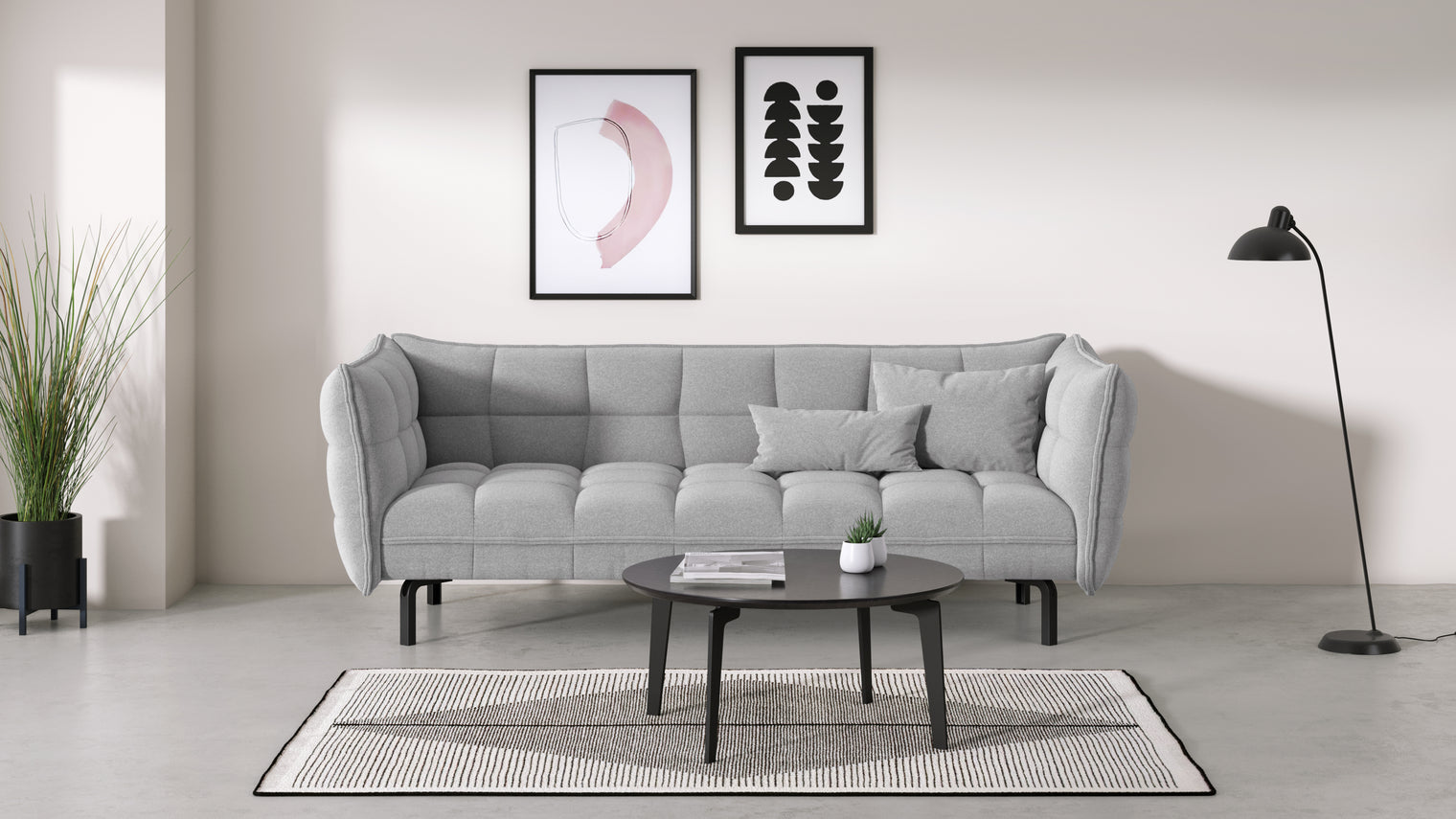 A COZY RETREAT | Created as a sheltered nook for relaxation with an elegant aesthetic appeal, the Skal Sofa brings together enveloping and soft shapes for a unique design that sits well with both classic and modern interior styles.
