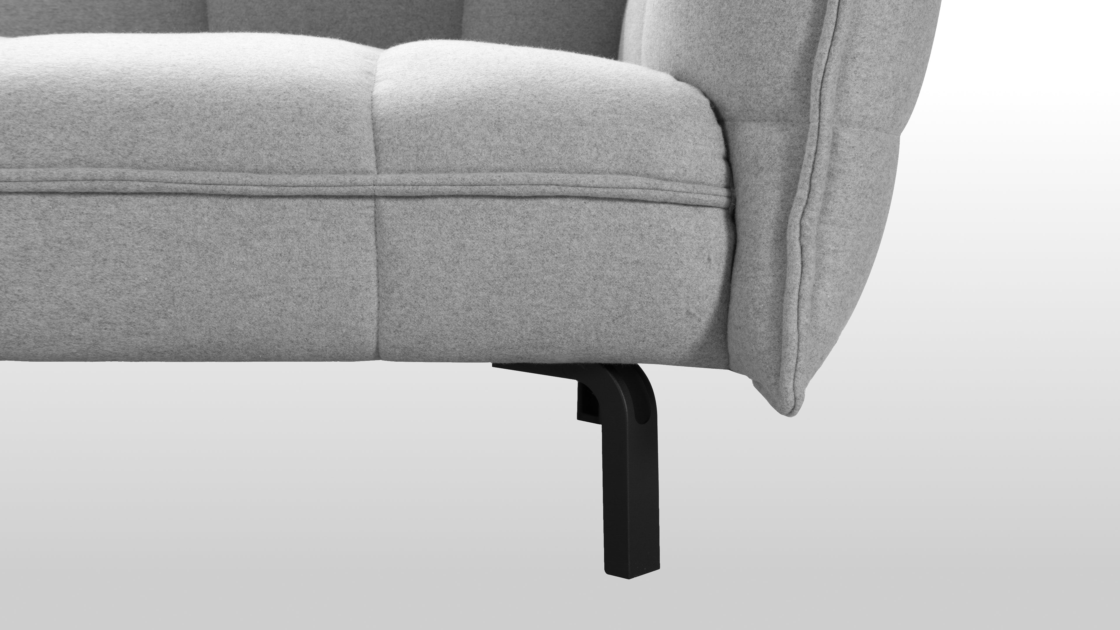 Skal Sofa Light Gray Wool Interior Icons