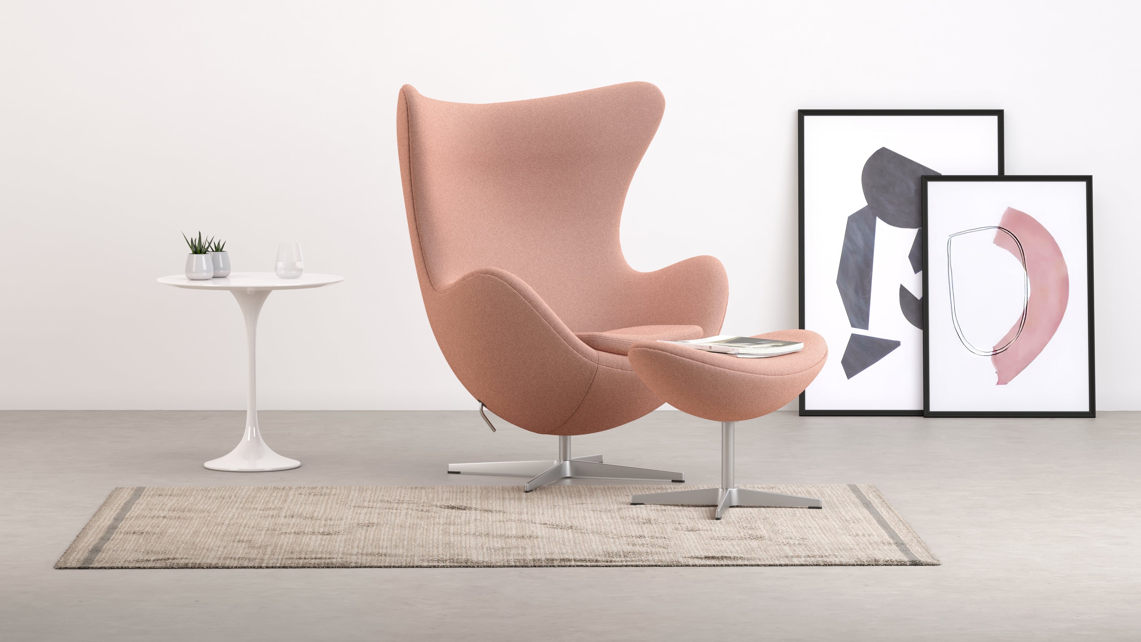 Arne Chair, Vintage Pink Wool | Interior Icons | Interior Icons