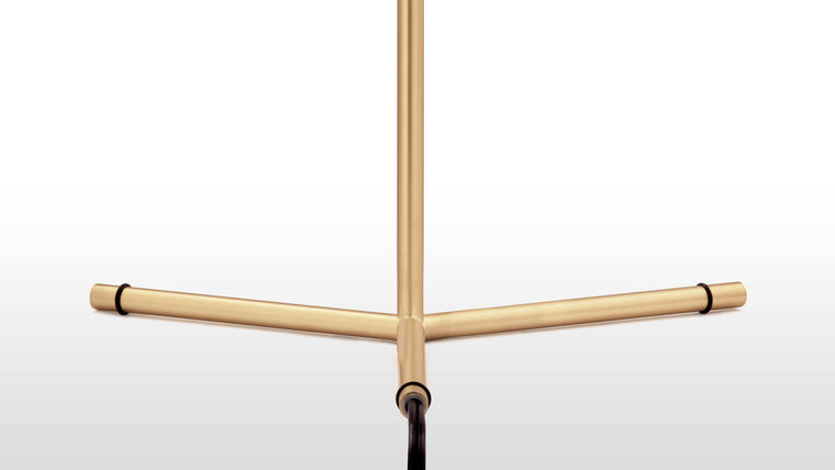 Beauty in the Details | Expertly crafted with a steel frame and available in brushed brass, chrome and black finishes, the contemporary design is finished with a statement blown-glass opal diffuser, perfectly balanced on the edge of the slender stem. The Iris Table Lamp is designed to illuminate with a soft glow, creating an ambient lighting solution which is both stylish and atmospheric.
