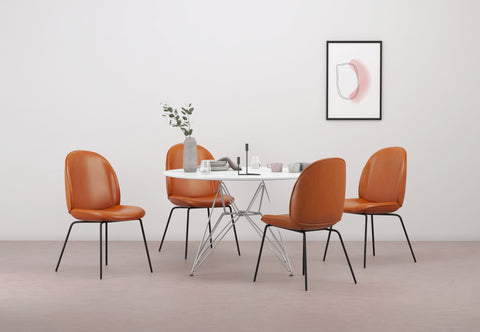 Bille Chair - Bille Side Chair, Caramel Premium Leather