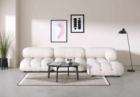 Belia Sectional - Belia Sectional, Right Chaise, White Boucle