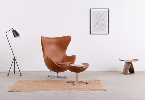 Arne - Arne Chair, Tan Premium Leather