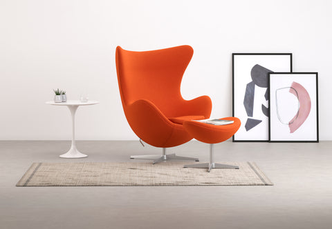 Arne - Arne Chair, Burnt Orange Wool